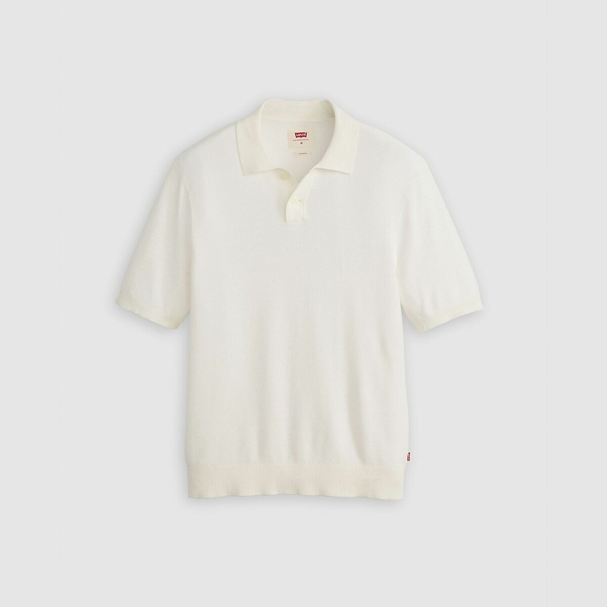 Camisa polo de malha Levi's, feita de algodão e linho.