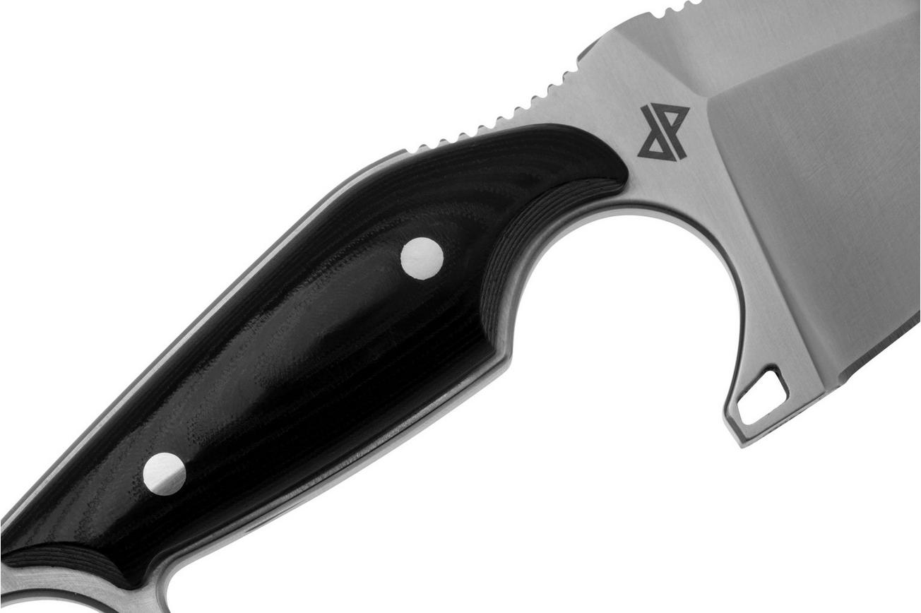 Böker Magnum Enki 02BM0001 Satin 440B, Black Micarta, vaststaand mes, Engelbert Czaja design
