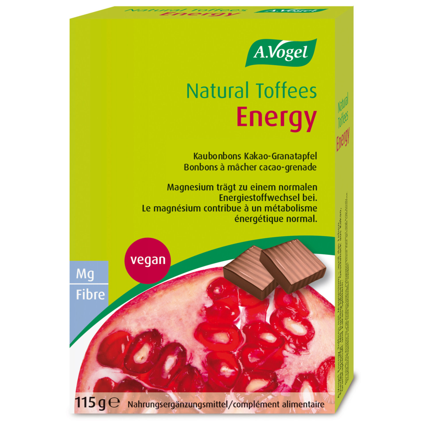 A.Vogel Toffees Energy Kakao-Granatapfel m.Magnesium 115g