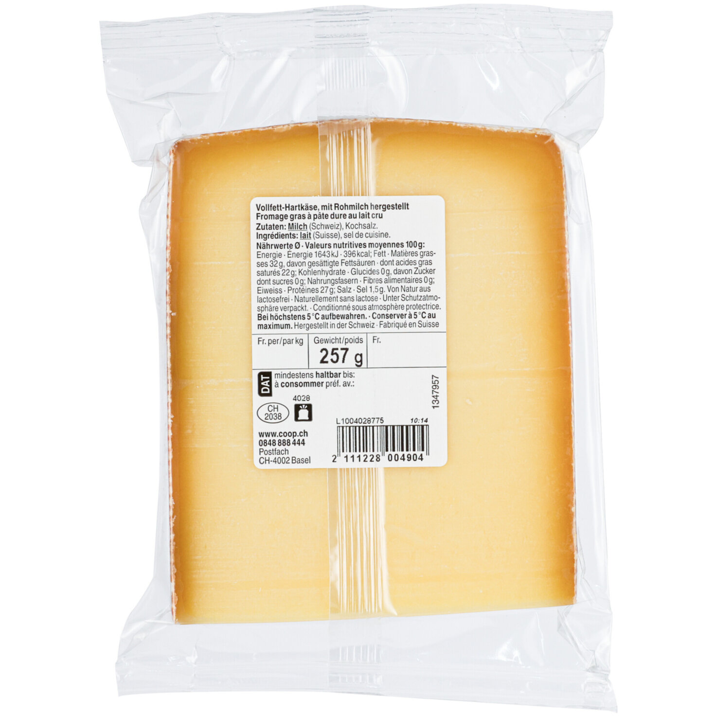 Gruyère mild AOP ca. 278g