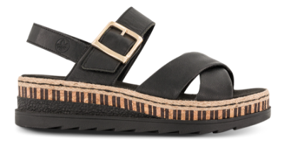 Rieker Damesandal Sort V7951-00