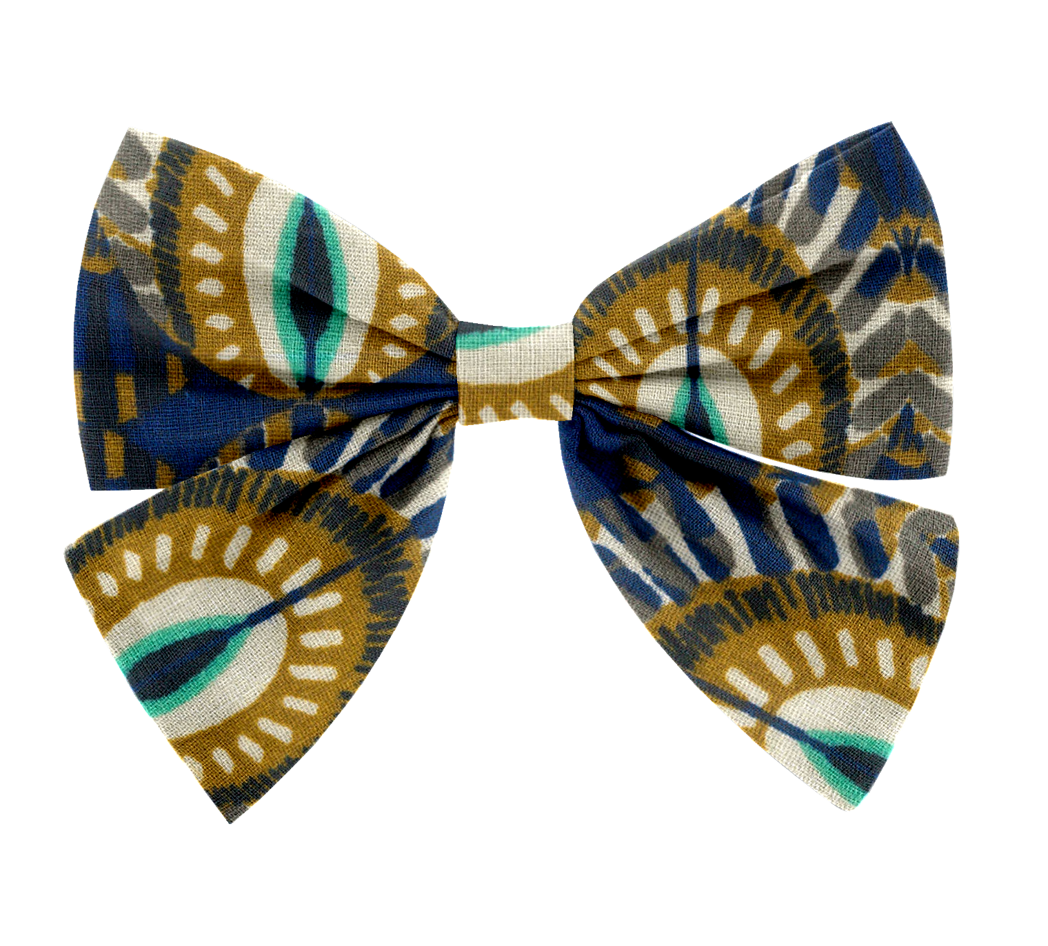 Barrette Noeud Papillon Plumes De Paon