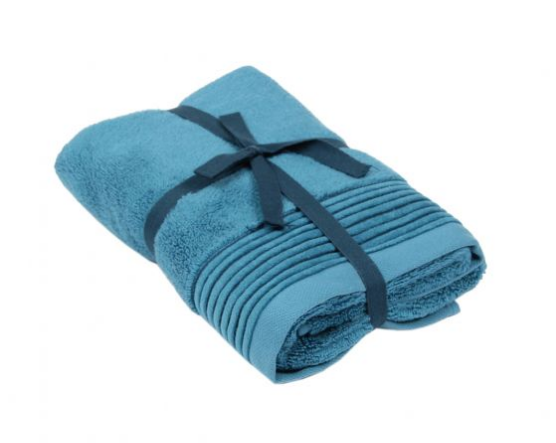 Handdoek Juliet 50x100 cm (set van 2) Petrol