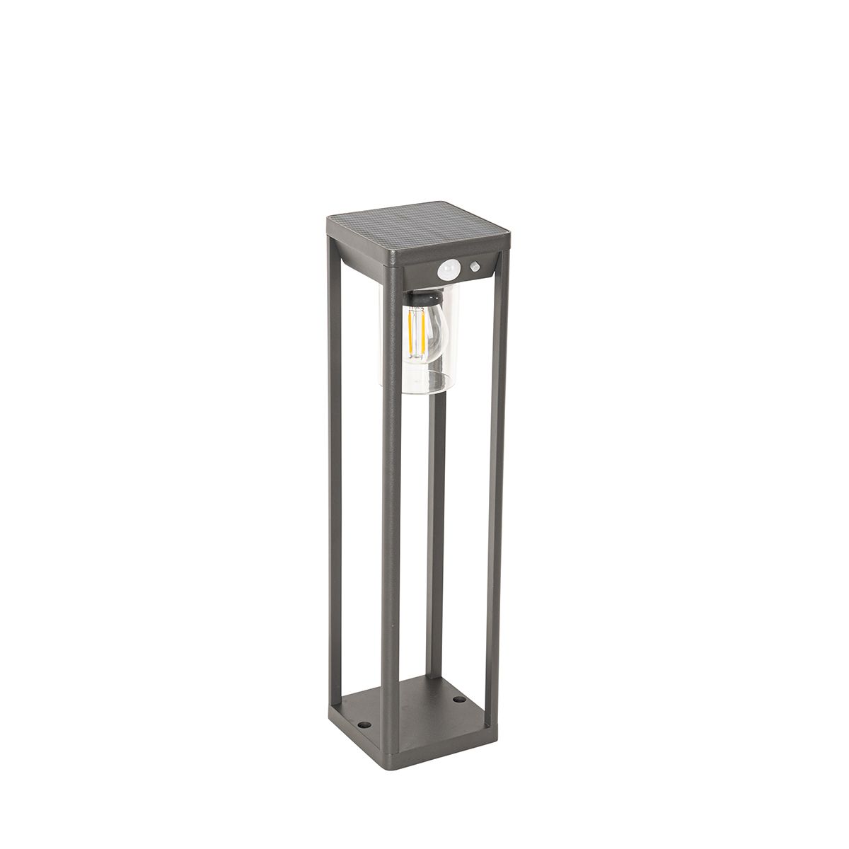 Staande buitenpaal donkergrijs 40 cm incl. LED en dimlicht op solar - Sonne