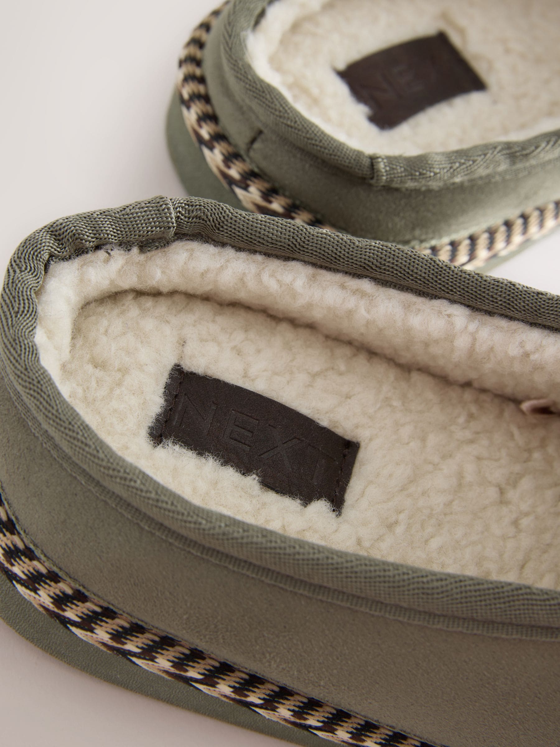 Kakigroen - Microsuede Taped Mule Slippers