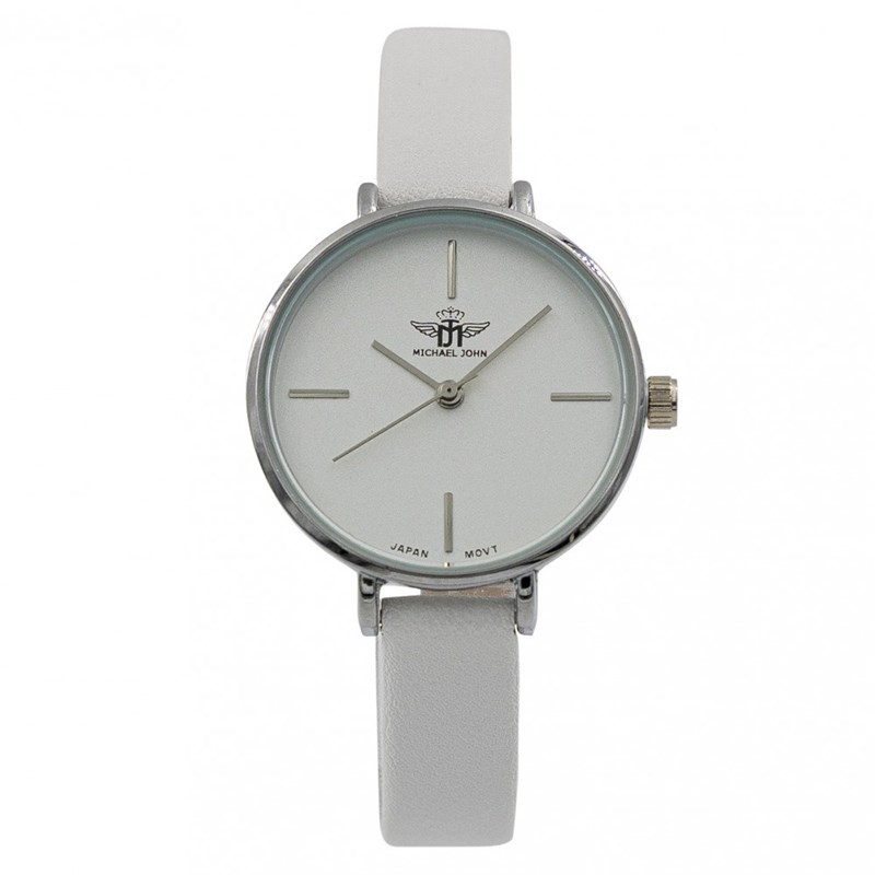 Montre Femme M. JOHN bracelet Cuir Blanc