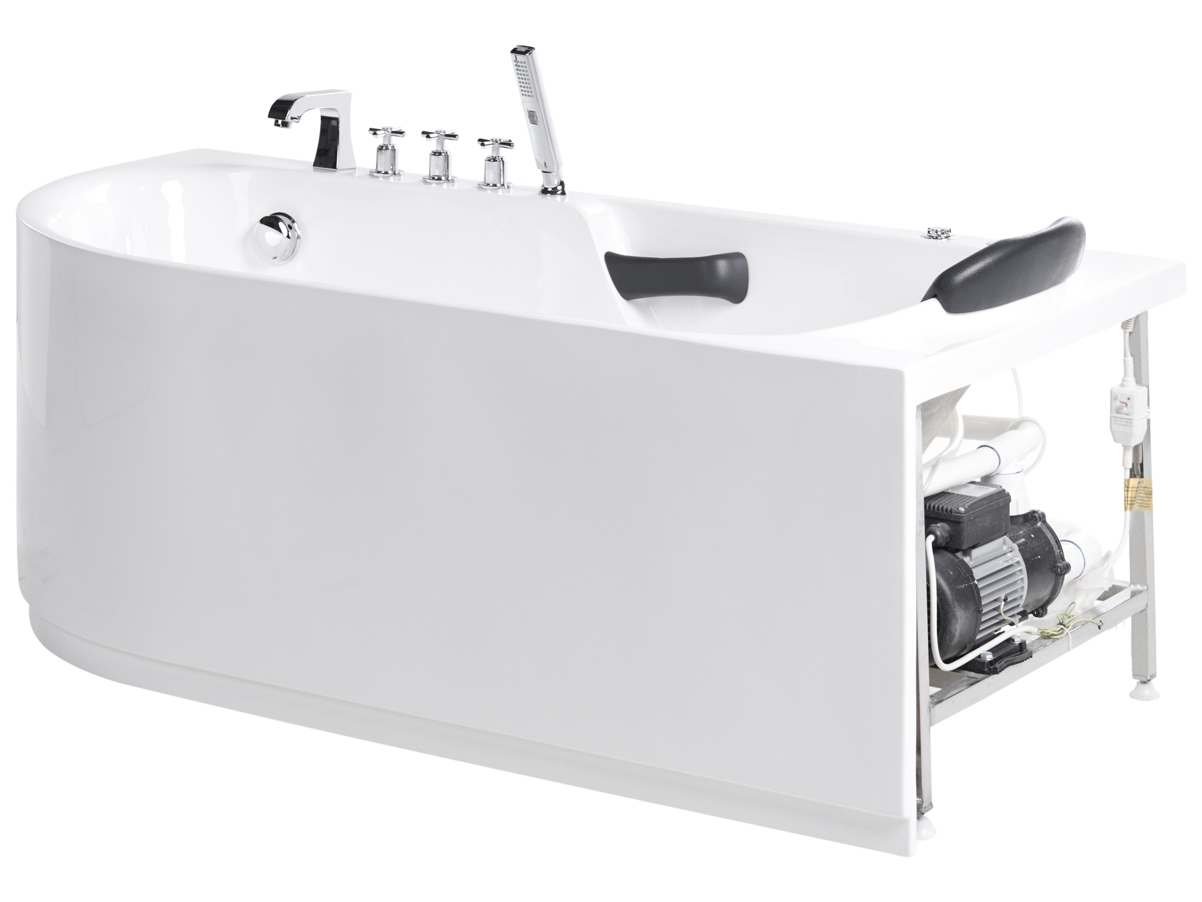 Hottub SAYULA linkszijdig 170 x 80 cm Wit