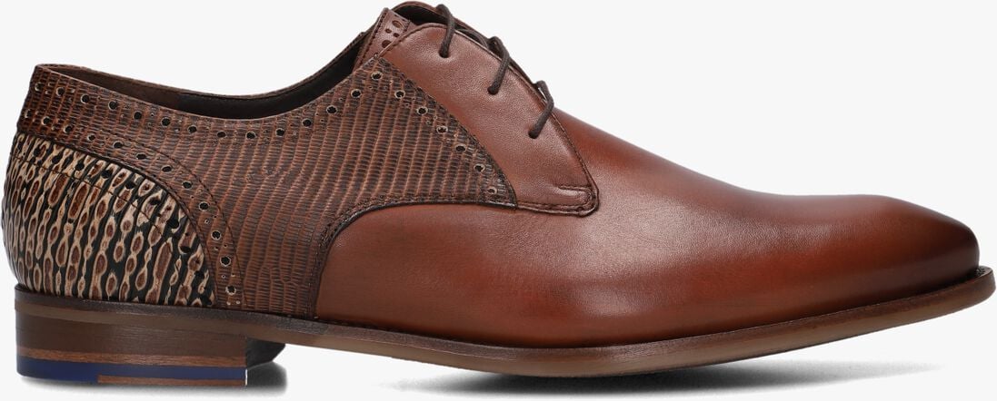 FLORIS VAN BOMMEL cognac floris van bommel nette schoenen sfm-30361