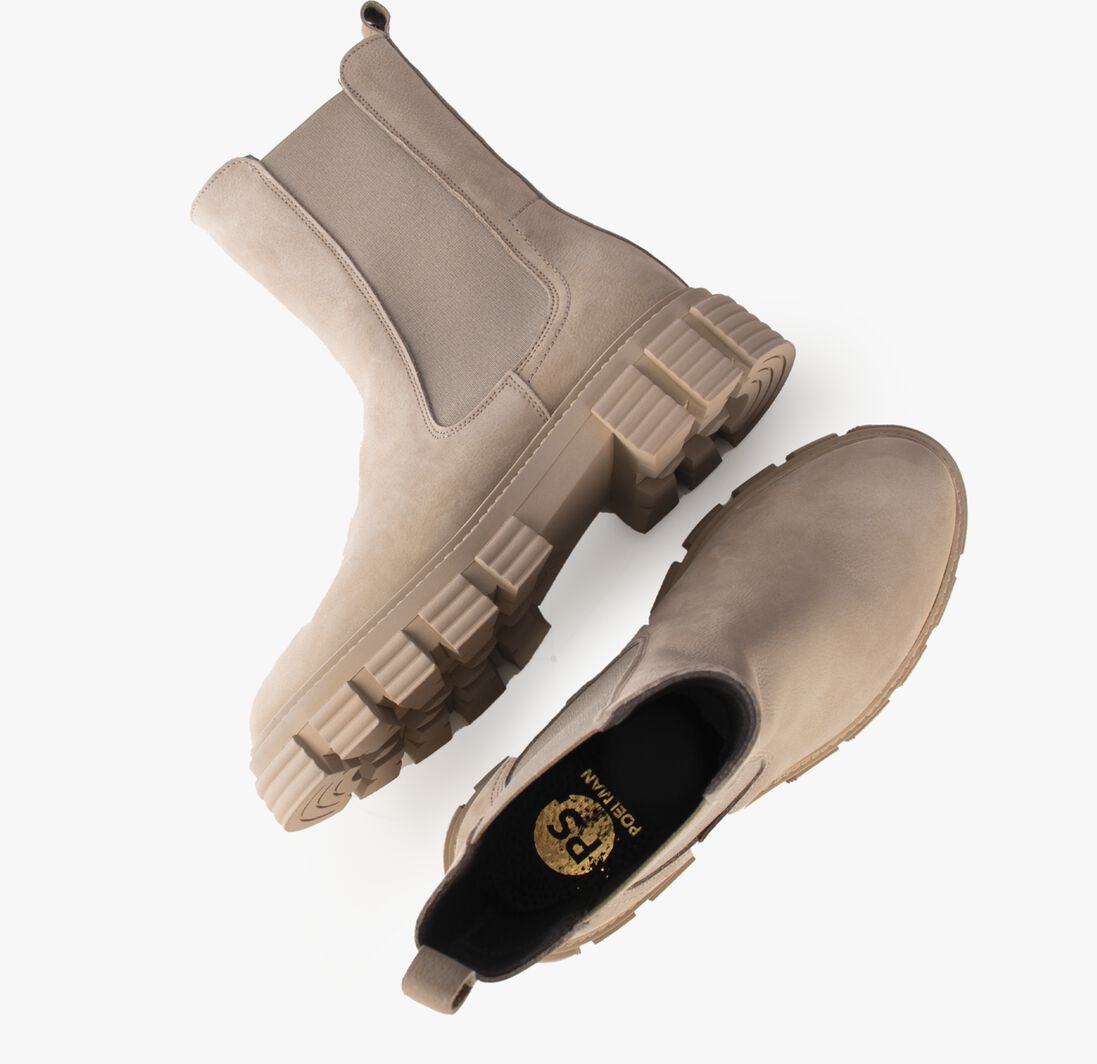 PS POELMAN taupe ps poelman chelsea boots p7343