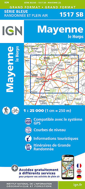 IGN - 1517 SB MAYENNE LE HORPS 1 25 000