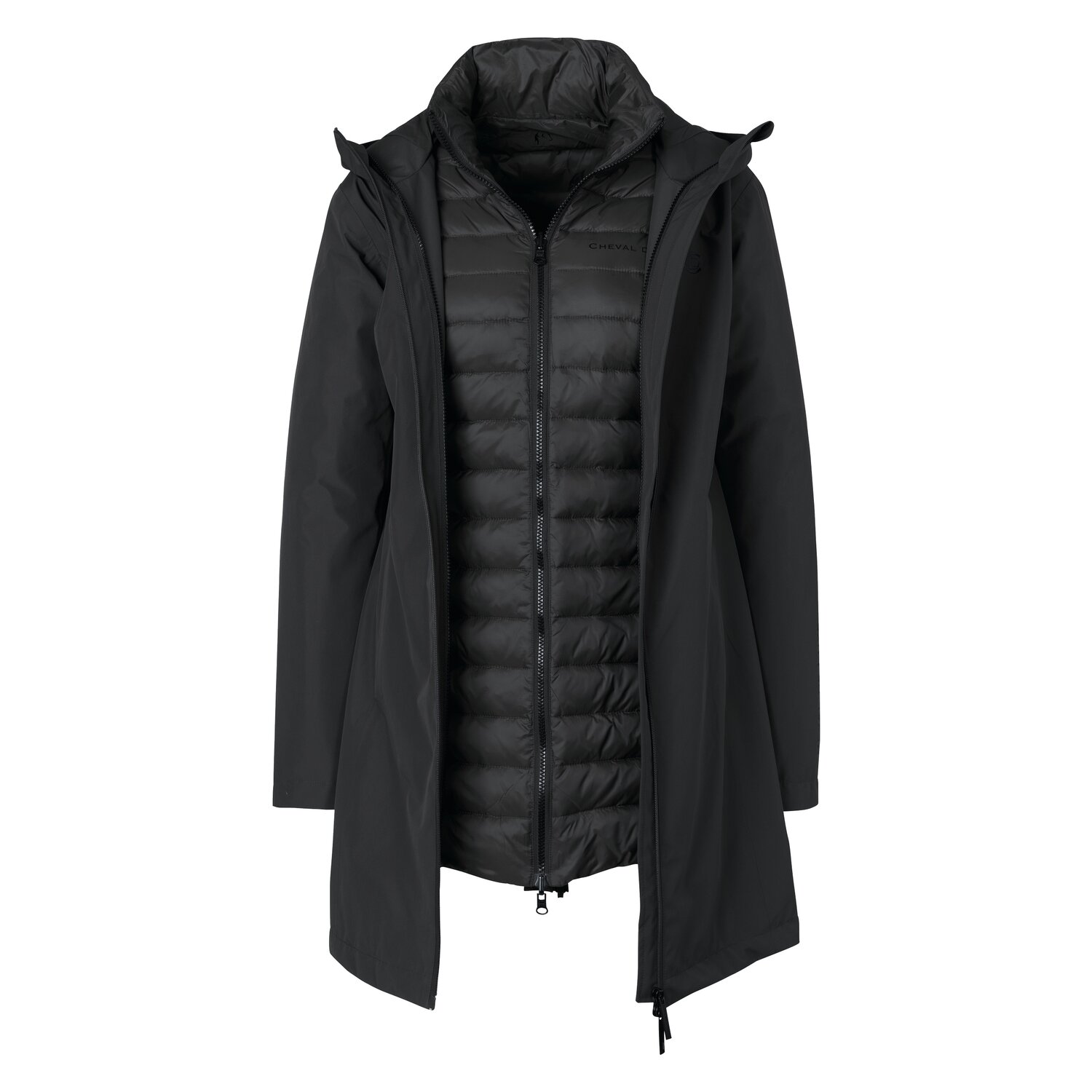 Cheval de Luxe Parka 3-in1 - black