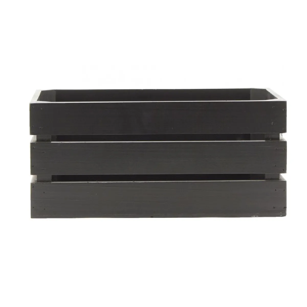 Caisse de rangement noire en pin AUBRY GASPARD