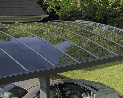 Palram enkele carport - Canopia Arizona Breeze 5000 288,8 x 494,7 cm RAL7016 grijs
