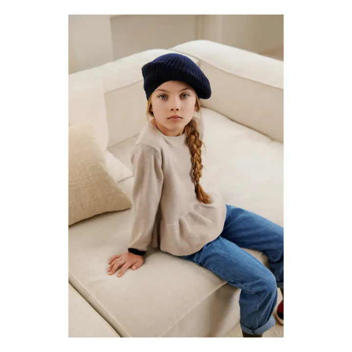 Liewood Bonnet Laine Recylée Borg | Bleu marine