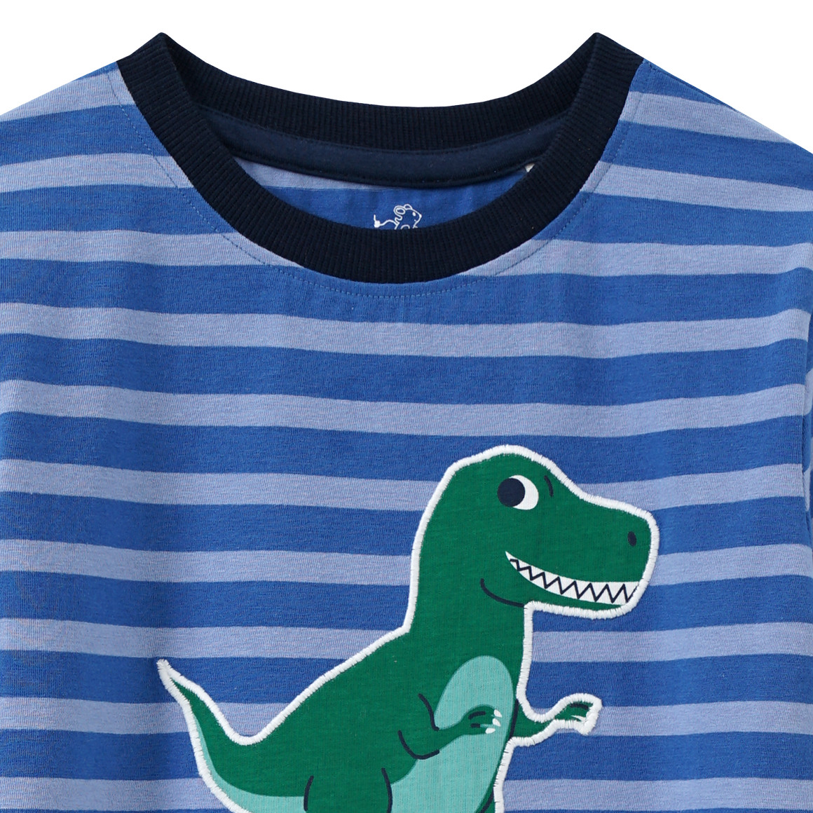 Topolino Jungen Langarmshirt mit Dino-Applikation blau / hellblau