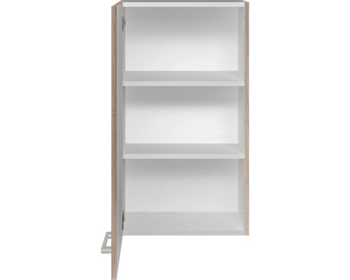 Flex Well wandkast Samoa BxDxH 50 x 32 x 89 cm Sonoma eiken mat gedemonteerd scharnier omkeerbaar (links of rechts te monteren)