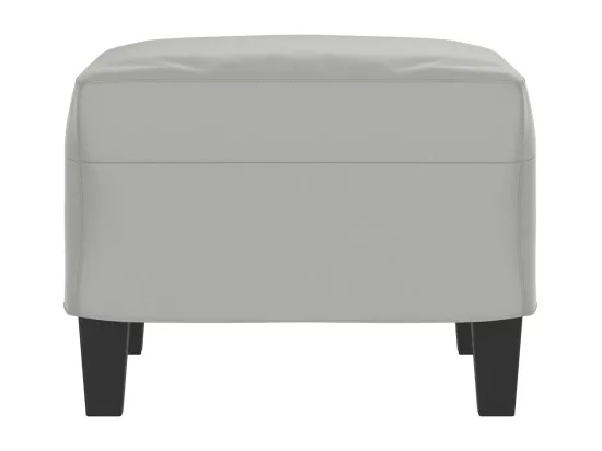 Repose-pied Gris clair 60x50x41 cm Tissu microfibre