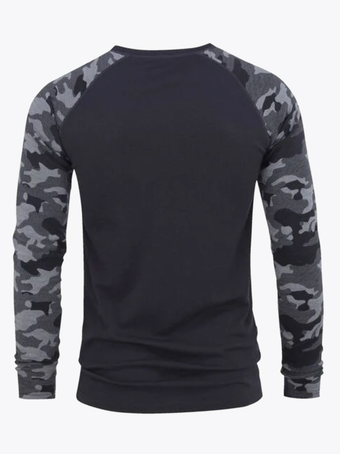 Camo Merino Wool Crew