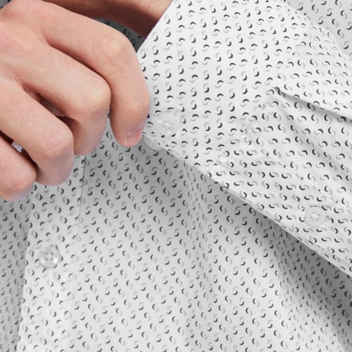 Jack & Jones - 12234533 JWHBLACKPOOL STRETCH SHIRT LS UK WHITE Blanco