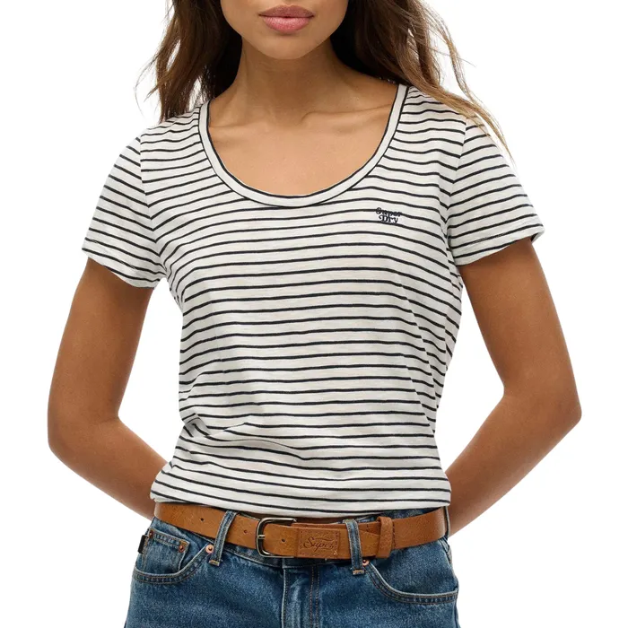 Superdry Scoop Neck Shirt Dames