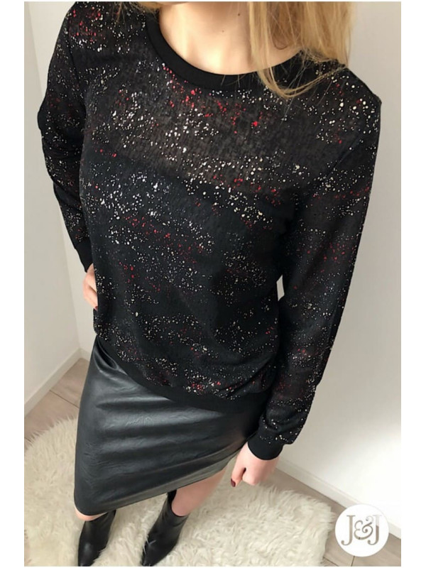 Top noir Paillettes Apia