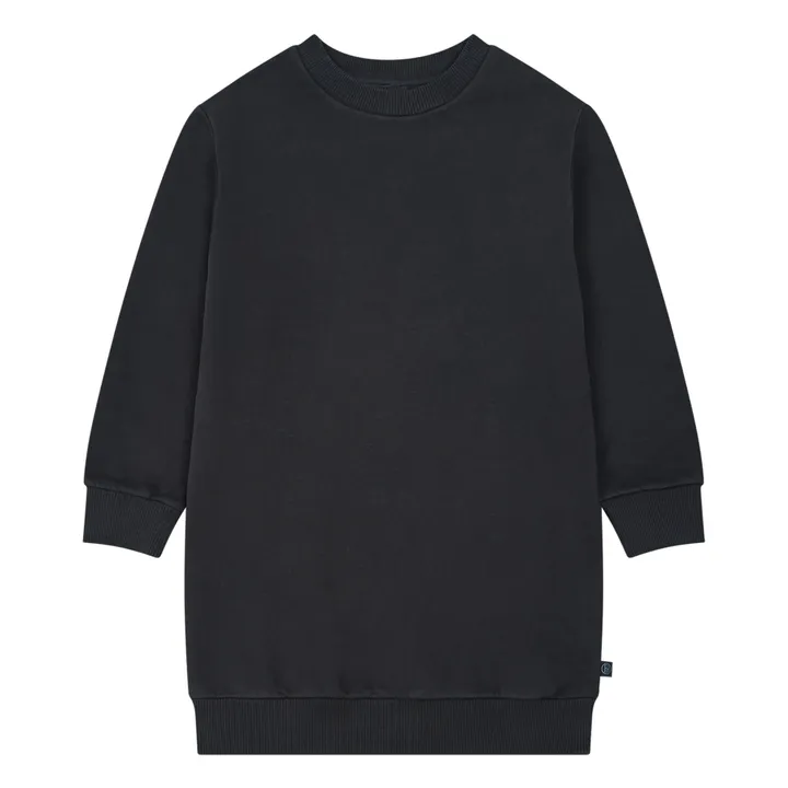 SMALLABLE BASICS Robe Sweat Coton Bio | Noir