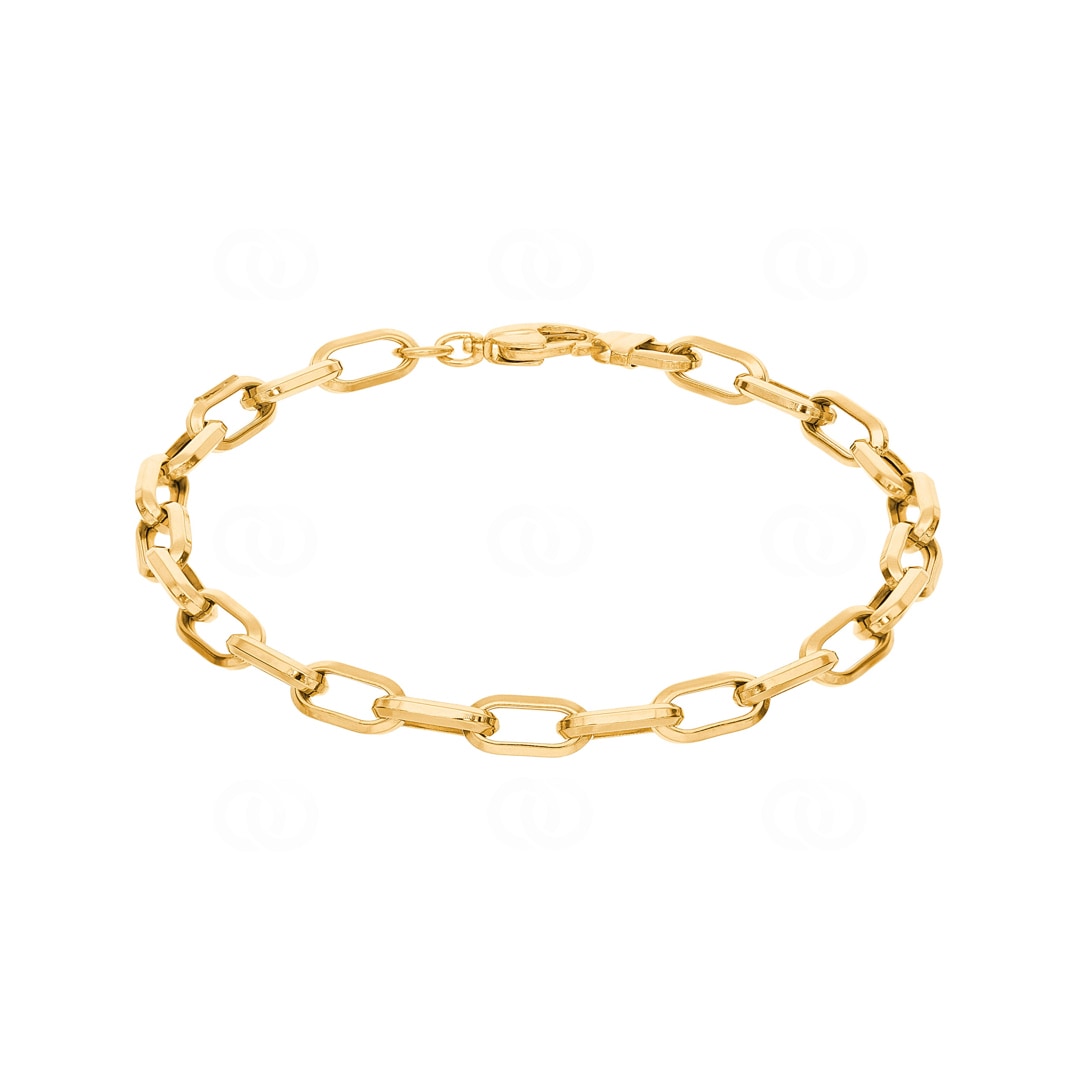 6.2mm Ankerarmband 750/18 K Gelbgold halbmassiv