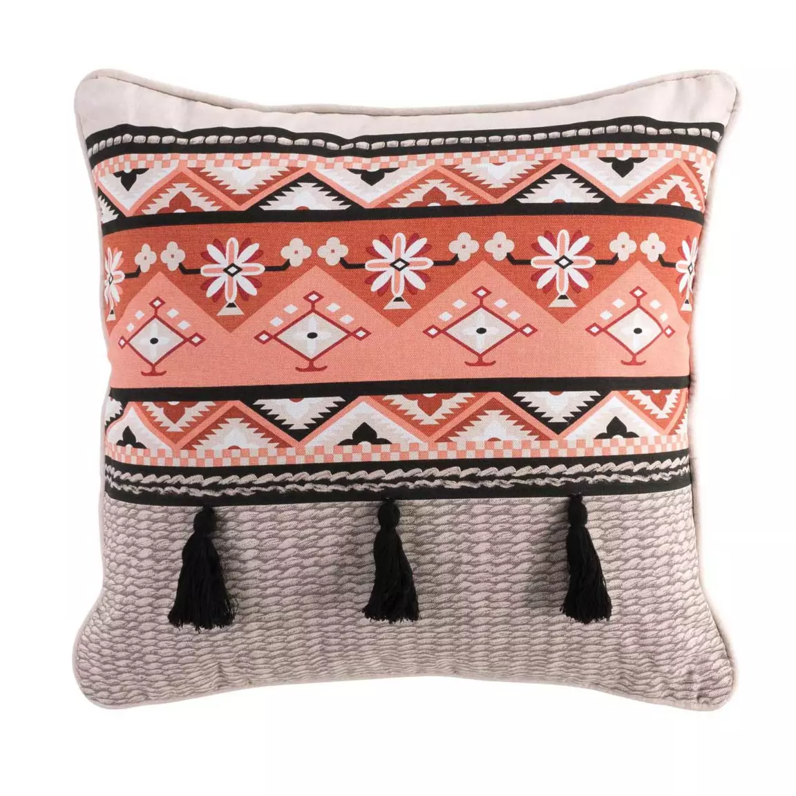 Coussin carré (45 cm) Trilena Orange