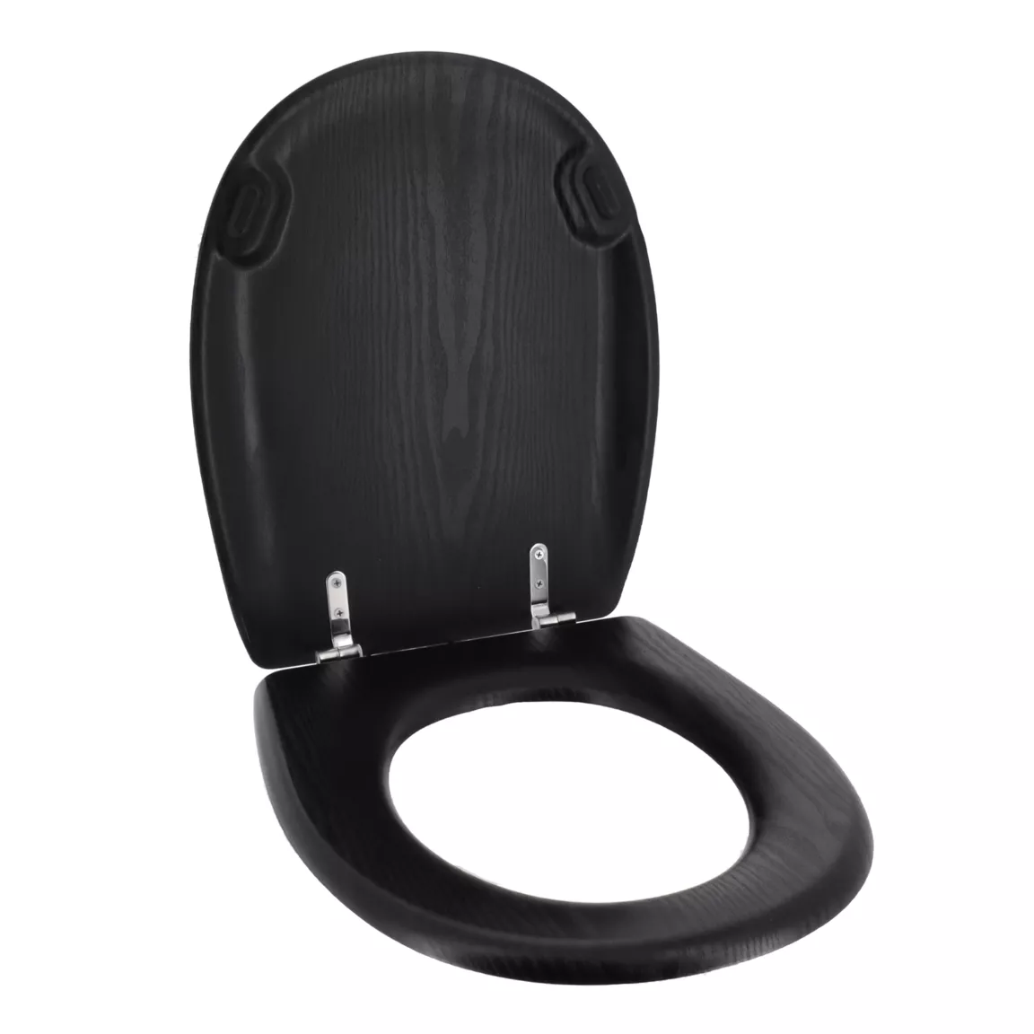 Abattant WC 18 pouces MDF Façon Bois Scandi Noir