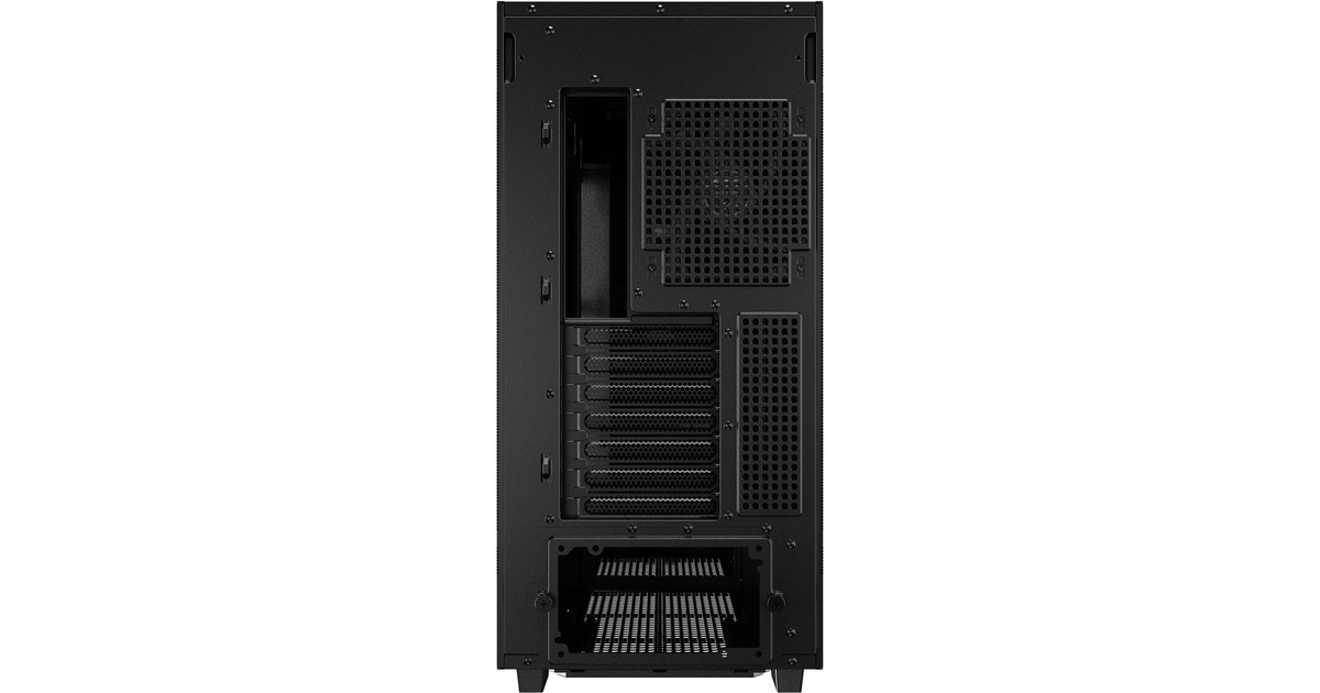 SharkoonRebel C50 Black midi tower behuizing  (Zwart | 2x USB-A | 1x USB-C)