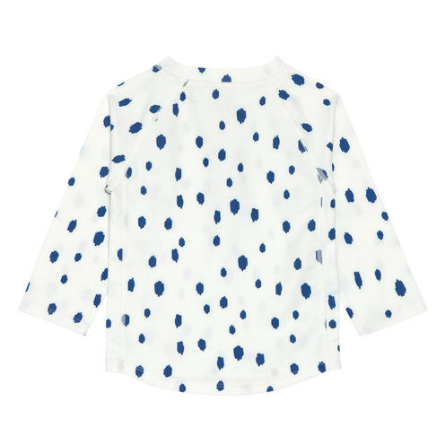 T-shirt manches longues pois 13-18 mois - Bleu/Nature - LASSIG