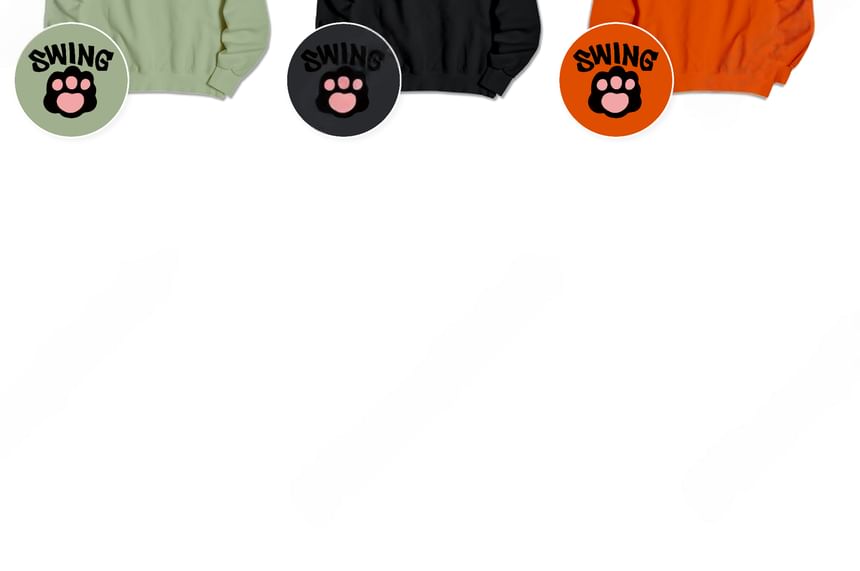 SeoulPop - Losse sweatshirt met hondenprint