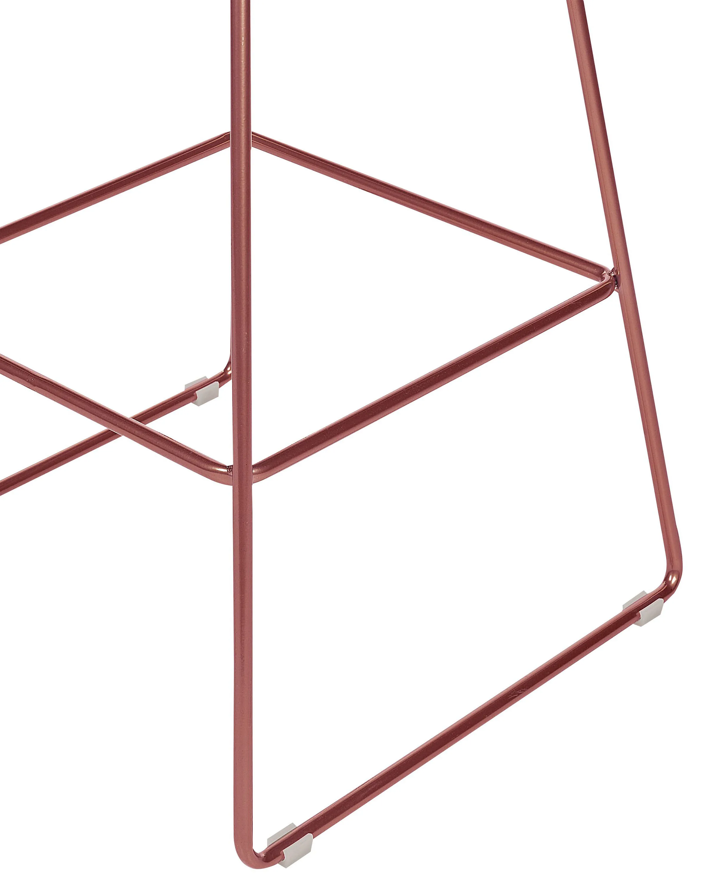 Set van 2 barstoelen FREDONIA Metaal Roségoud