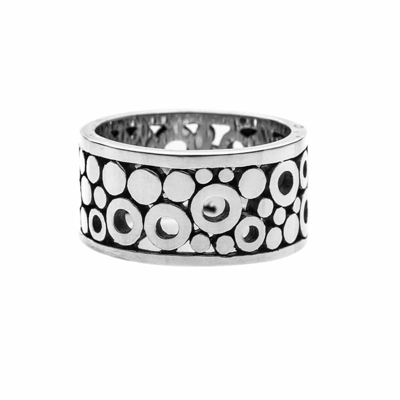 Bague Homme Cercles Argent