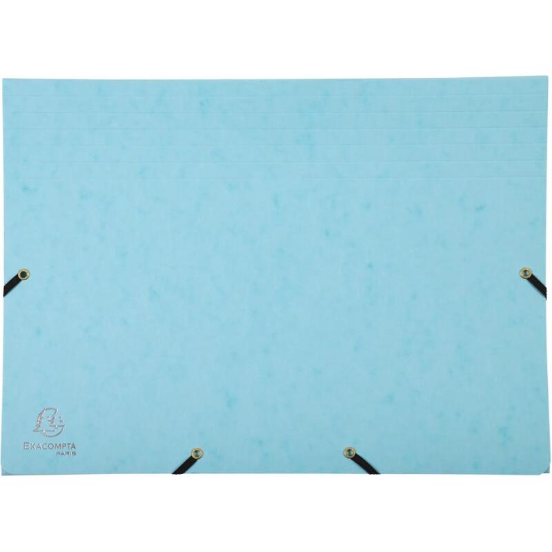 Pochette trieur carte multicolore 12 compartiments Aquarel - 34x24,5cm - Couleurs assorties