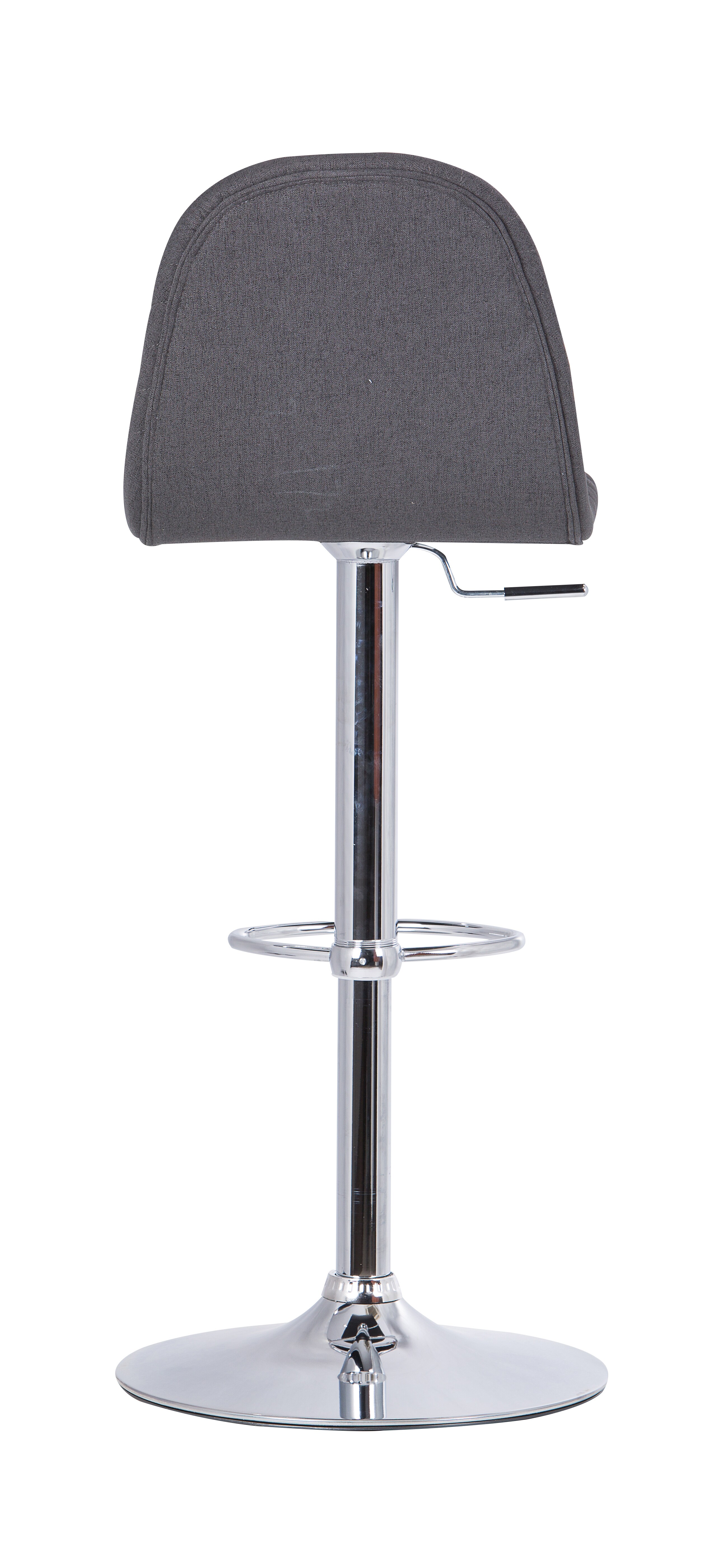 byLIVING Barhocker CASINO, 2-er Set, Webstoffbezug anthrazit, Gestell chrom