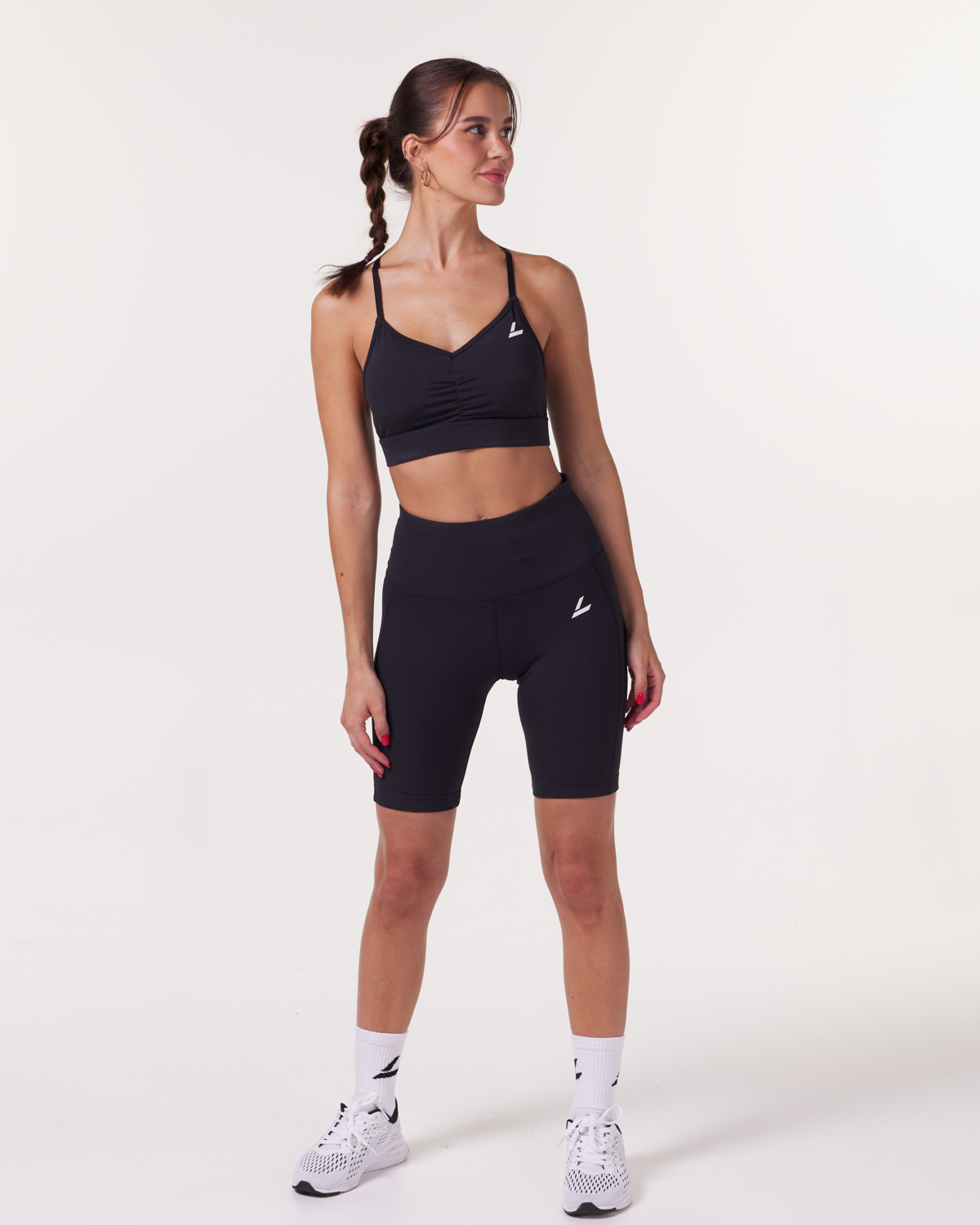 LEVITY Magnify Scrunch Biker Shorts 2.0 Black