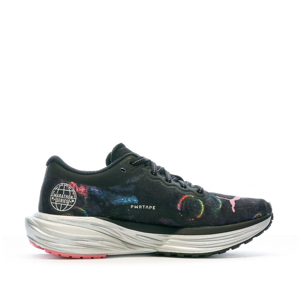 Puma Chaussures de Running Noire/Mauve Femme Puma Deviate Nitro 2