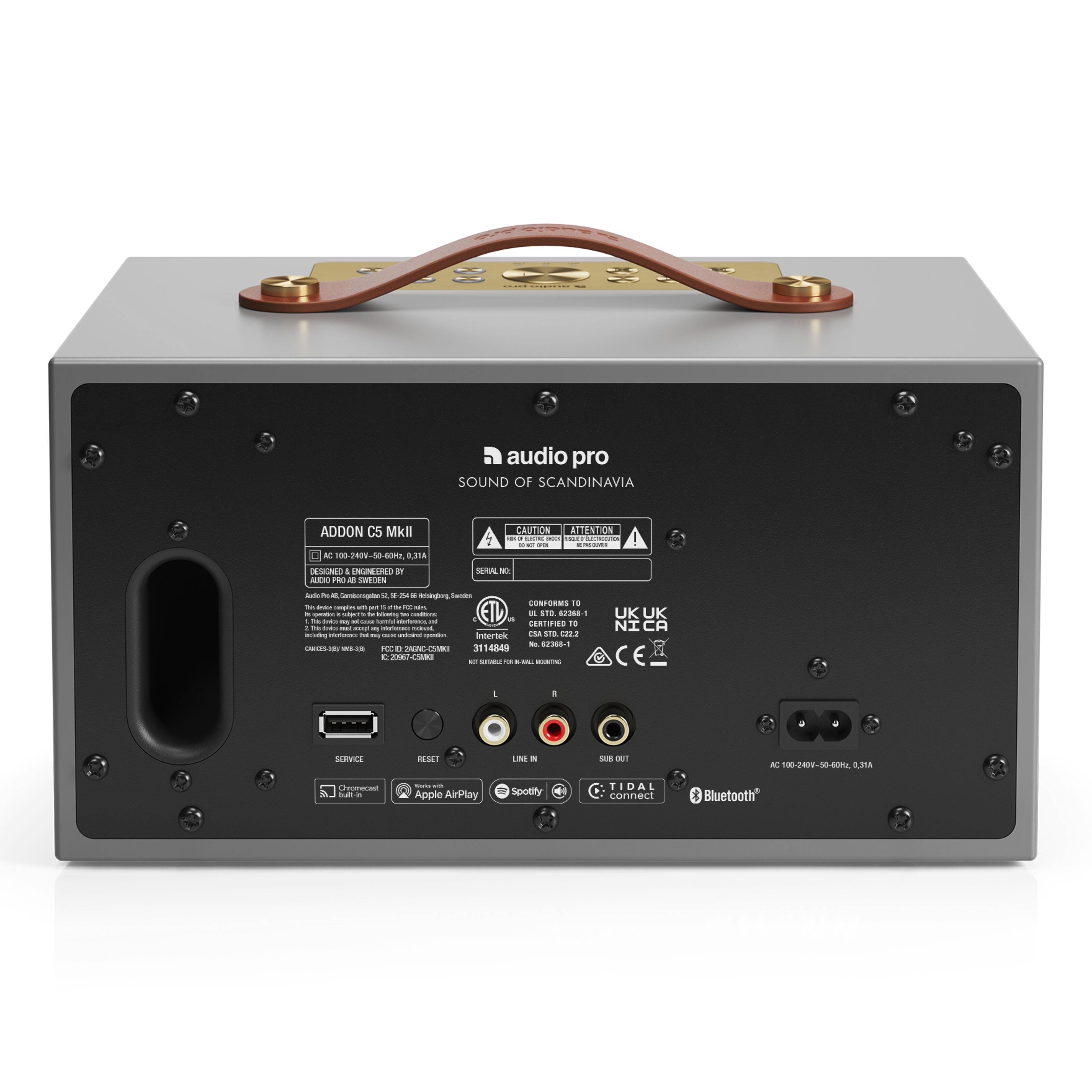 Audio Pro Addon C5 MkII Trådløs multiroom-høyttaler - Grå
