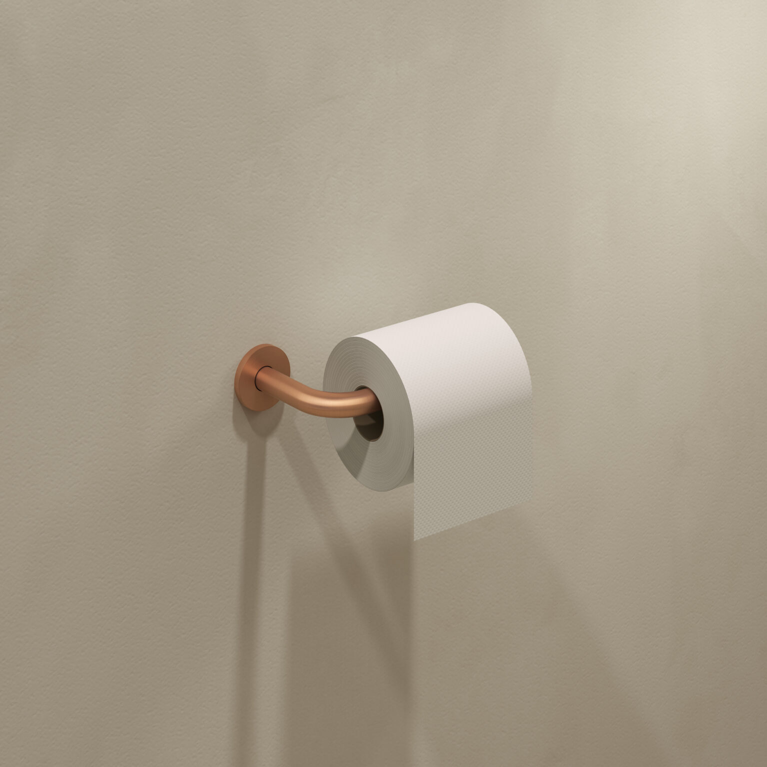Clou Kaldur toiletrolhouder brons geborsteld