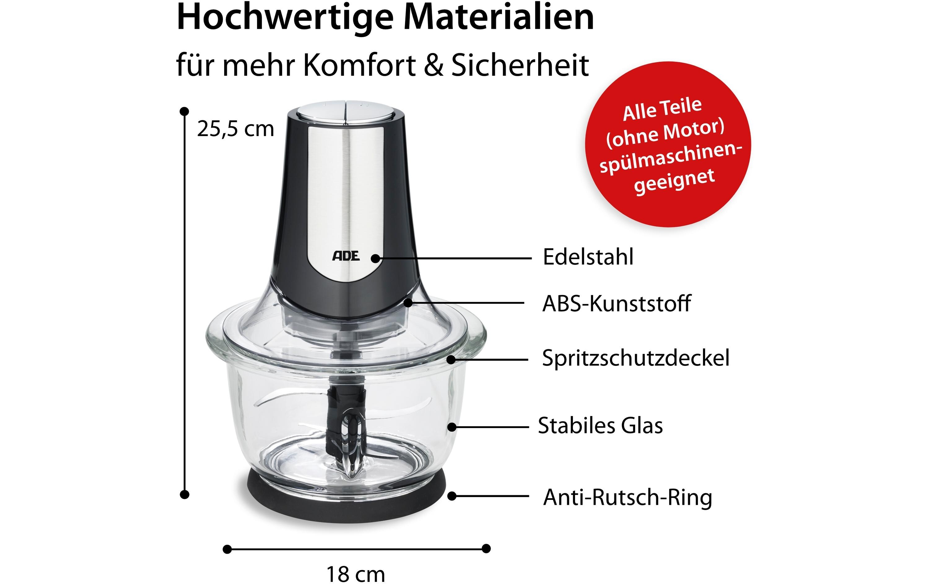 Zerkleinerer KA 2110 0.6 lZerkleinerer mit 600 ml Fassungsvermögen