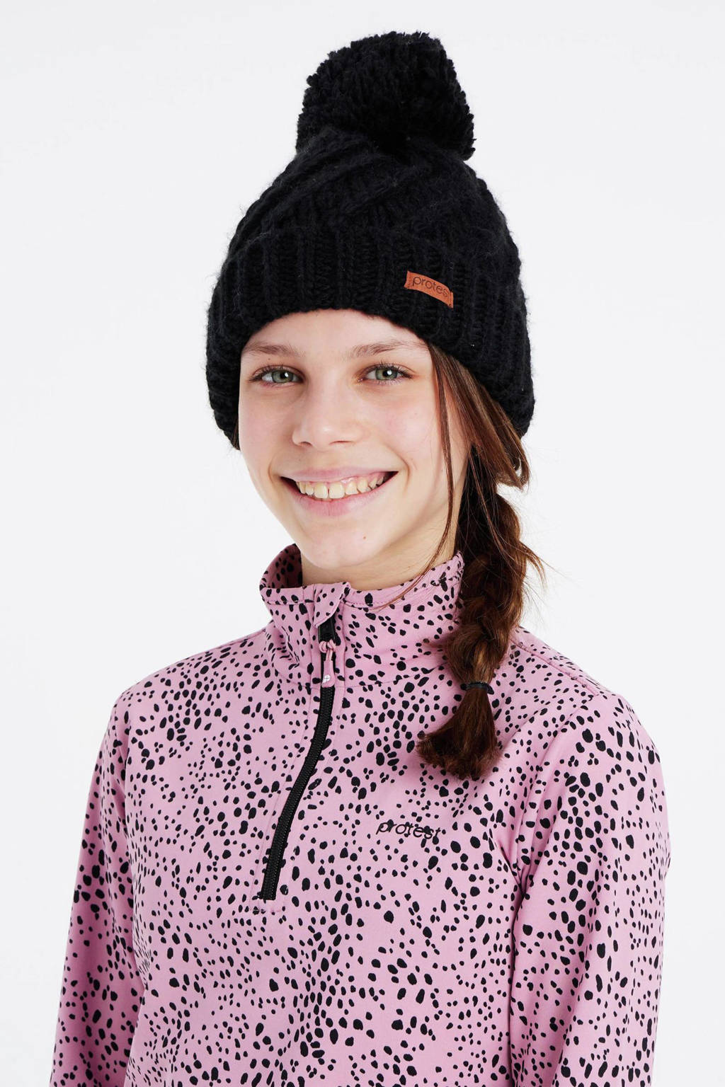 Protest skipully Prtvesh JR roze/zwart