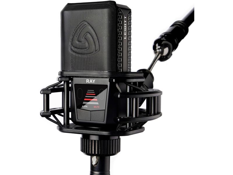 Lewitt Kondensatormikrofon Ray XLR-Mikrofon mit Autofokus für Sprache und Mute by Distance