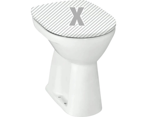 LAUFEN Staande WC Pro, vlakspoeltoilet met verhoogde rand, glanzend wit met coating, zonder toiletzitting H8259574000001