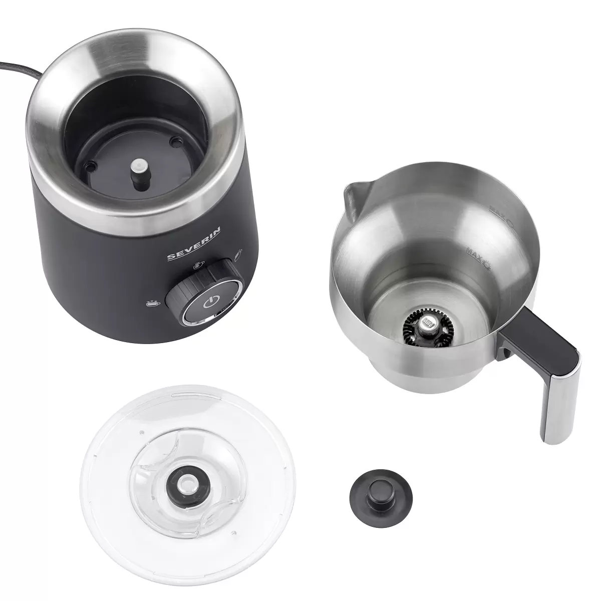 Induktions-Milchschäumer Severin SM3585 Spuma 500 schwarz,silber
