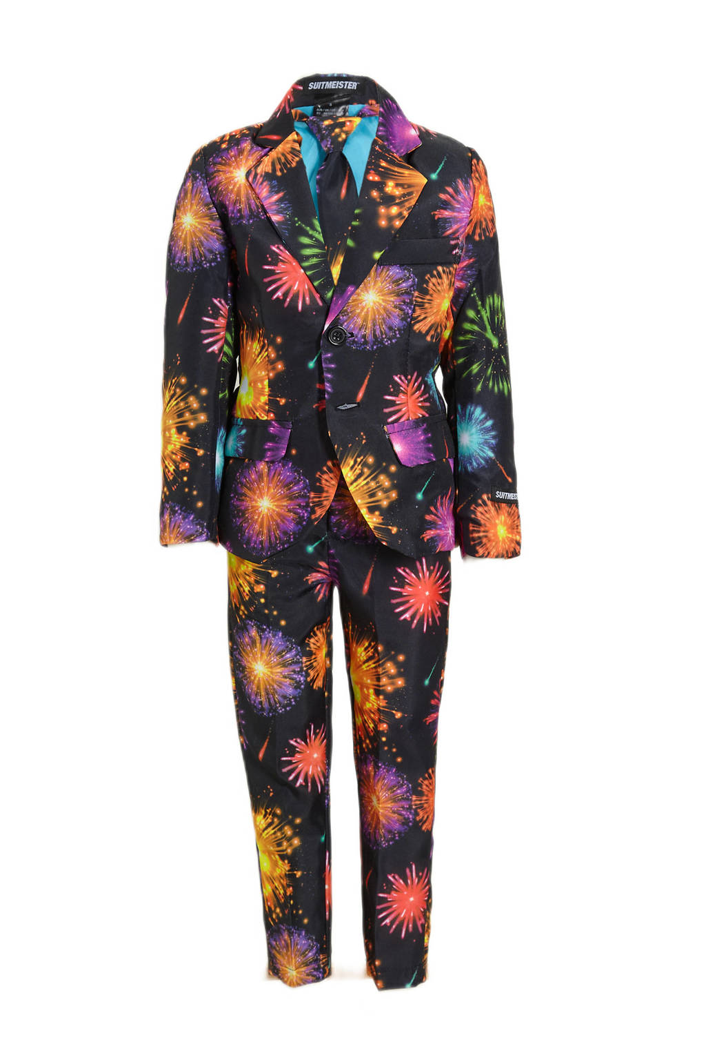 Suitmeister kostuum Fireworks zwart/multicolor