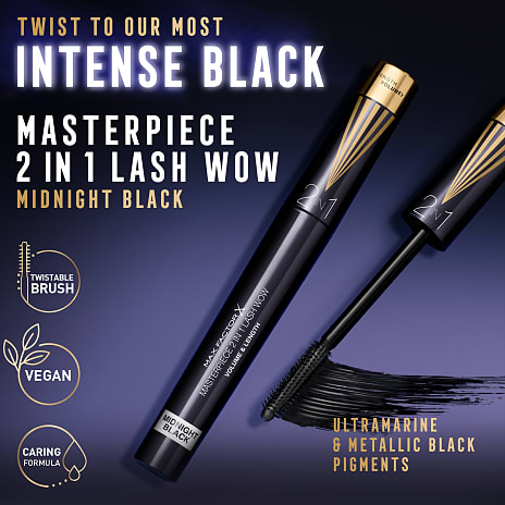 Mascara Masterpiece 2-i-1 Midnight Black