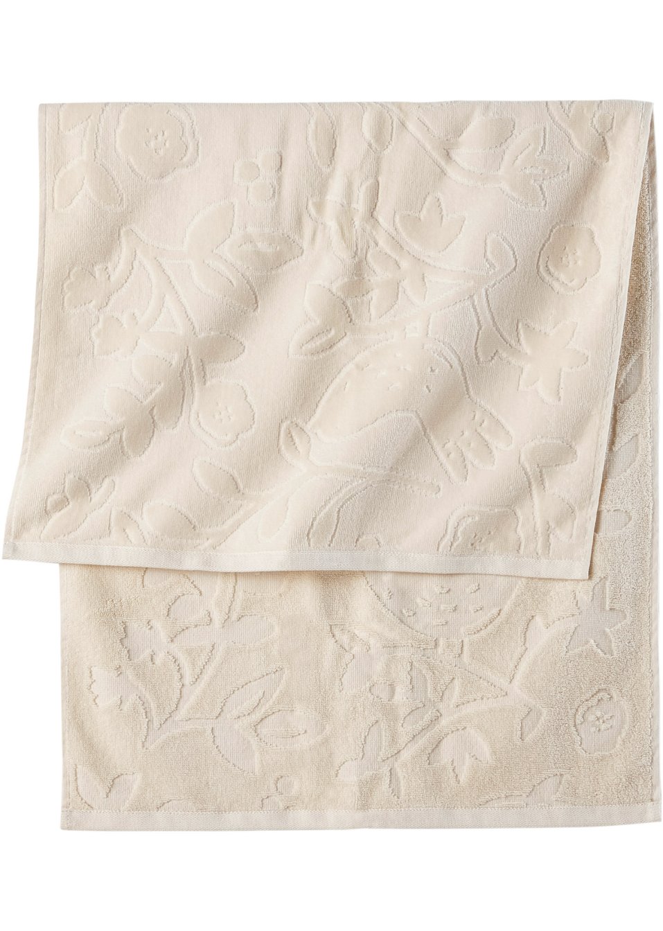 Serviette de toilette avec structure en relief