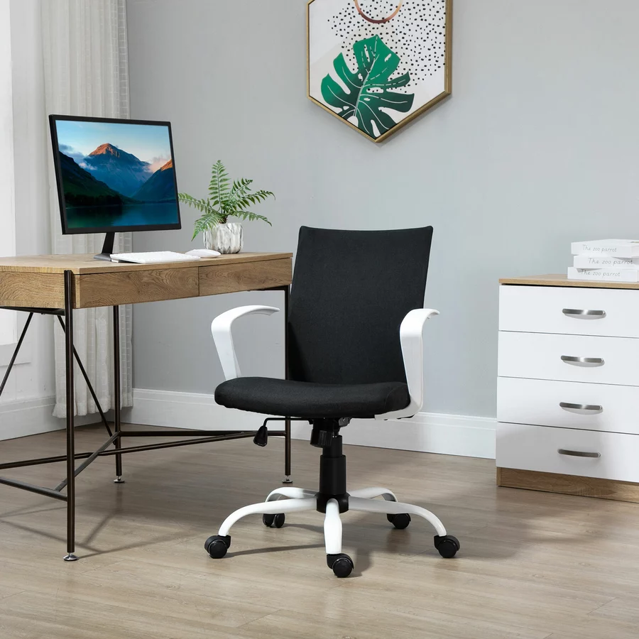 Vinsetto Bürostuhl höhenverstellbar schwarz