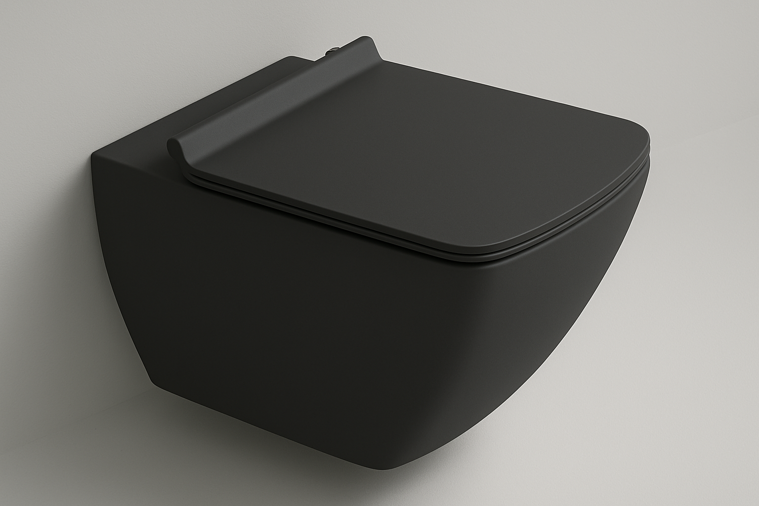 Isvea Purita toiletpot randloos 34.5x54cm antraciet